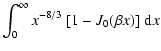 $\displaystyle \int_0^{\infty} x^{-8/3} \; [ 1 - J_0(\beta x)] \; {\rm d\/}x$