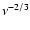$\nu ^{-2/3}$
