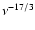 $\nu ^{-17/3}$