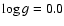 $\log g=0.0$