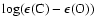 $\log(\epsilon({\rm C})-\epsilon({\rm O}))$