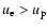 $u_{\rm e}>u_{\rm p}$