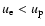 $u_{\rm e}<u_{\rm p}$