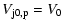 $\displaystyle V_{\rm j0,p} = V_{0}$