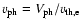 $v_{\rm ph} = V_{\rm ph}/v_{\rm th,e}$
