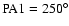 $\rm PA1 = 250^{\circ }$
