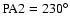 $\rm PA2 = 230^{\circ }$