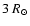 $3~R_{\odot}$
