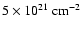$5\times10^{21}~\rm {cm}^{-2}$
