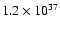 $1.2\times10^{37}$