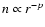 $n\propto r^{-p}$