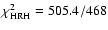 $\chi^{2}_{\rm HRH}=505.4/468$