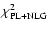 $\chi^{2}_{\rm PL+NLG}$