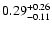 $\rm0.29^{+0.26}_{-0.11}$