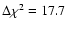 $\Delta \chi^2=17.7$