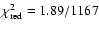 $\chi^{2}_{\rm red}=1.89/1167$