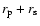 $r_{\rm p} + r_{\rm s}$