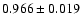 $0.966\pm 0.019$