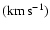 $\mathrm{(km\,s^{-1})}$