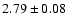 $2.79 \pm 0.08$