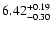 $\rm 6.42_{-0.30}^{+0.19}$