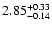 $\rm 2.85_{-0.14}^{+0.33}$