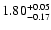 $\rm 1.80_{-0.17}^{+0.05}$