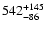 $\rm 542_{- 86 }^{+145 }$