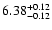 $\rm 6.38_{-0.12}^{+0.12}$