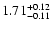 $\rm 1.71_{-0.11}^{+0.12}$