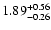 $\rm 1.89_{-0.26}^{+0.56}$
