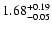 $\rm 1.68_{-0.05}^{+0.19}$