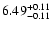 $\rm 6.49_{-0.11}^{+0.11}$