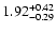 $\rm 1.92_{-0.29}^{+0.42}$