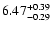 $\rm 6.47_{-0.29}^{+0.39}$