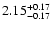 $\rm 2.15_{-0.17}^{+0.17}$