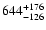 $\rm 644_{- 126 }^{+176 }$