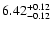 $\rm 6.42_{-0.12}^{+0.12}$