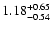 $\rm 1.18_{-0.54 }^{+0.65}$