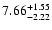 $\rm 7.66_{-2.22}^{+1.55}$