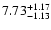 $\rm 7.73_{-1.13}^{+1.17}$