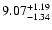 $\rm 9.07_{-1.34}^{+1.19}$