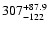 $\rm 307_{- 122 }^{+87.9 }$