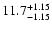 $\rm 11.7_{-1.15}^{+1.15}$
