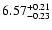 $\rm 6.57_{-0.23}^{+0.21}$