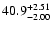 $\rm 40.9_{-2.00}^{+2.51}$