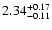 $\rm 2.34_{-0.11}^{+0.17}$