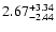 $\rm 2.67_{-2.44 }^{+3.34}$