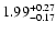 $\rm 1.99_{-0.17}^{+0.27}$