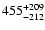 $\rm 455_{- 212 }^{+209 }$